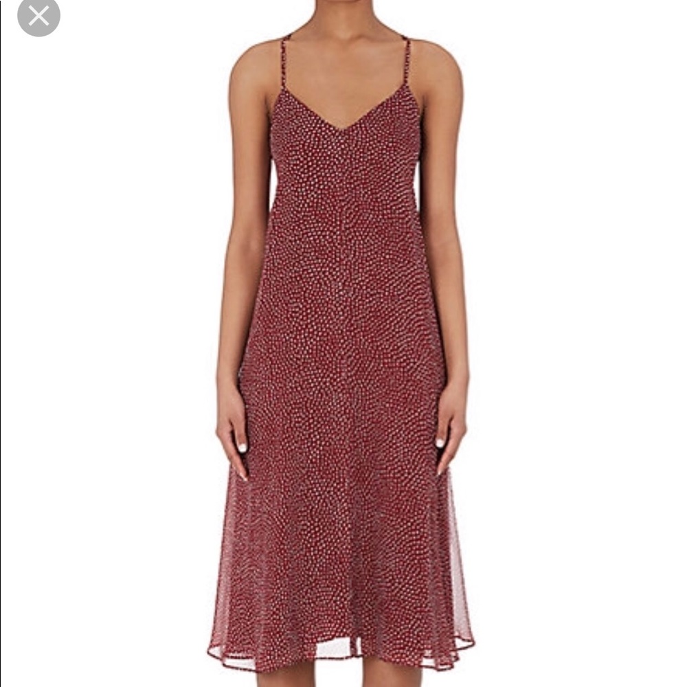 NWT Derek Lam 10 Crosby Dot-Print Silk Cami Dress